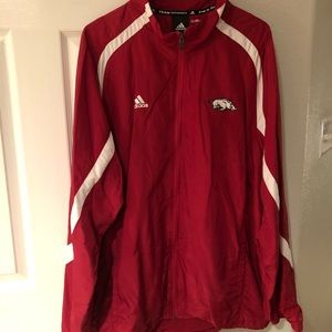 Adidas / Razorbacks “Climaproof” mens XL windbreaker jacket